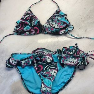 Ruffle bikini set